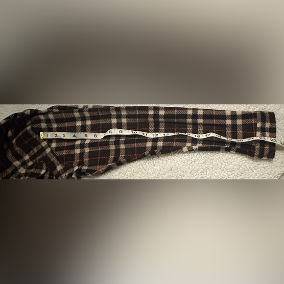 Rue21 Women’s Brown/Cream Button Down Plaid Shirt Front Pockets size XL NWT - Picture 10 of 12